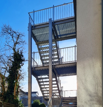 Stahl-Treppenturm in Mülheim an der Ruhr